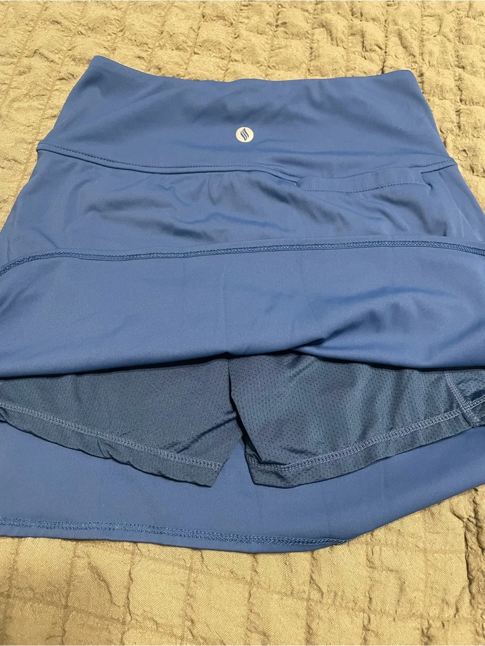Light Blue Women's Active Mini Skirt - Comfortable Workout Skort